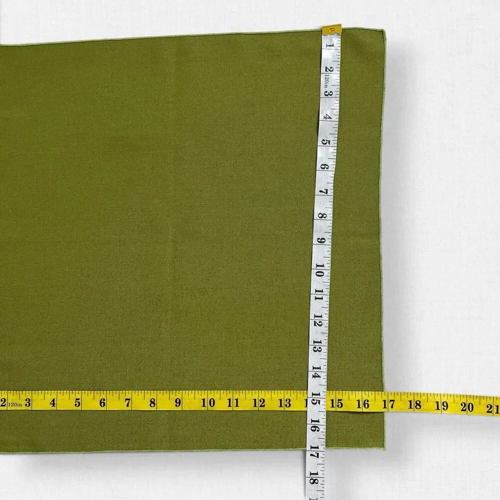 Olive Green Tablecloth Napkin Set Oblong 85x58 Farmhouse Dinner 6 Matching 17x17